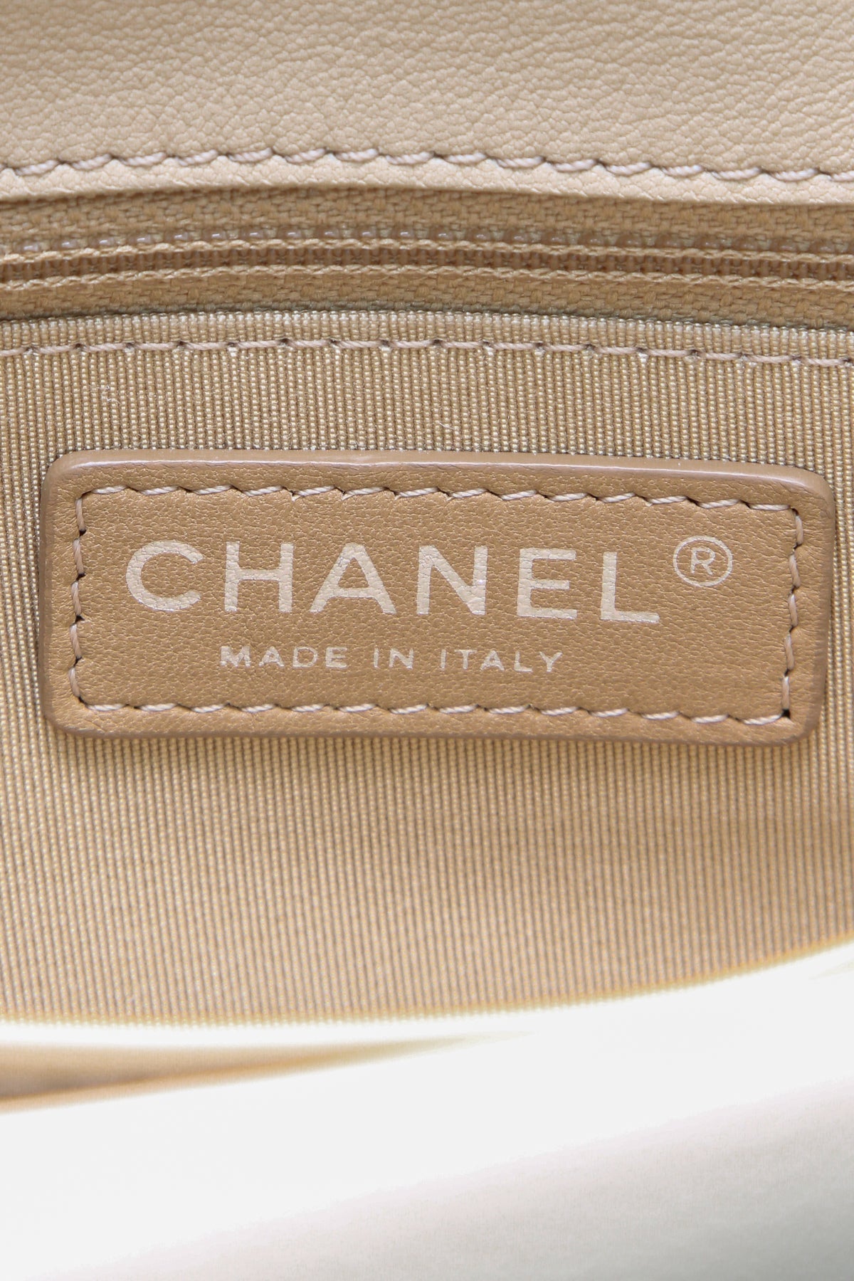 Accordion Flap Bag - Beige