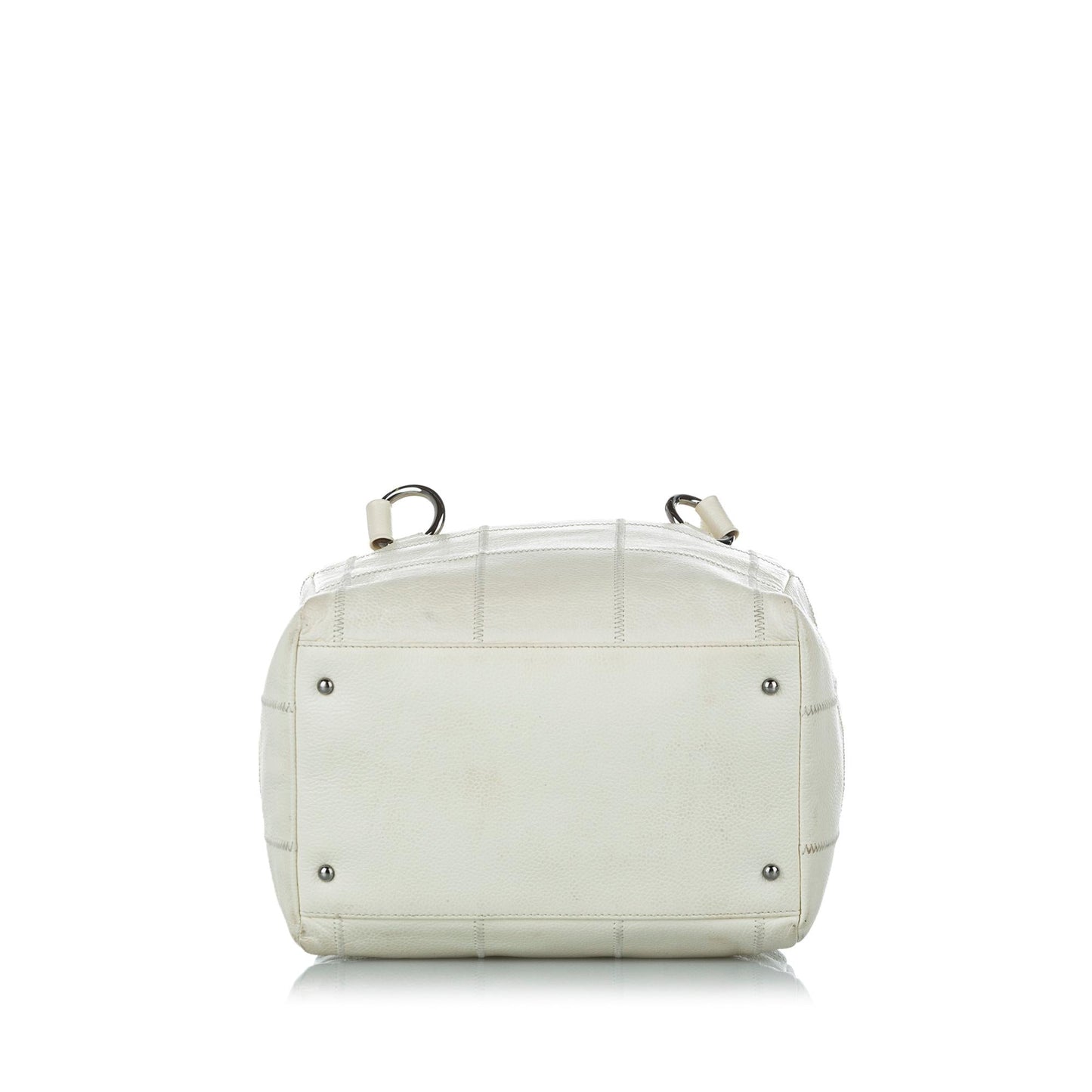 Chanel Choco Bar Caviar Leather Shoulder Bag
