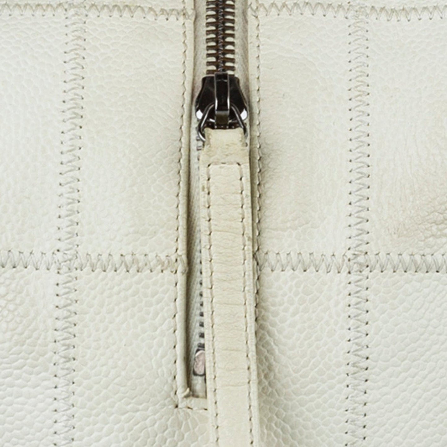 Chanel Choco Bar Caviar Leather Shoulder Bag