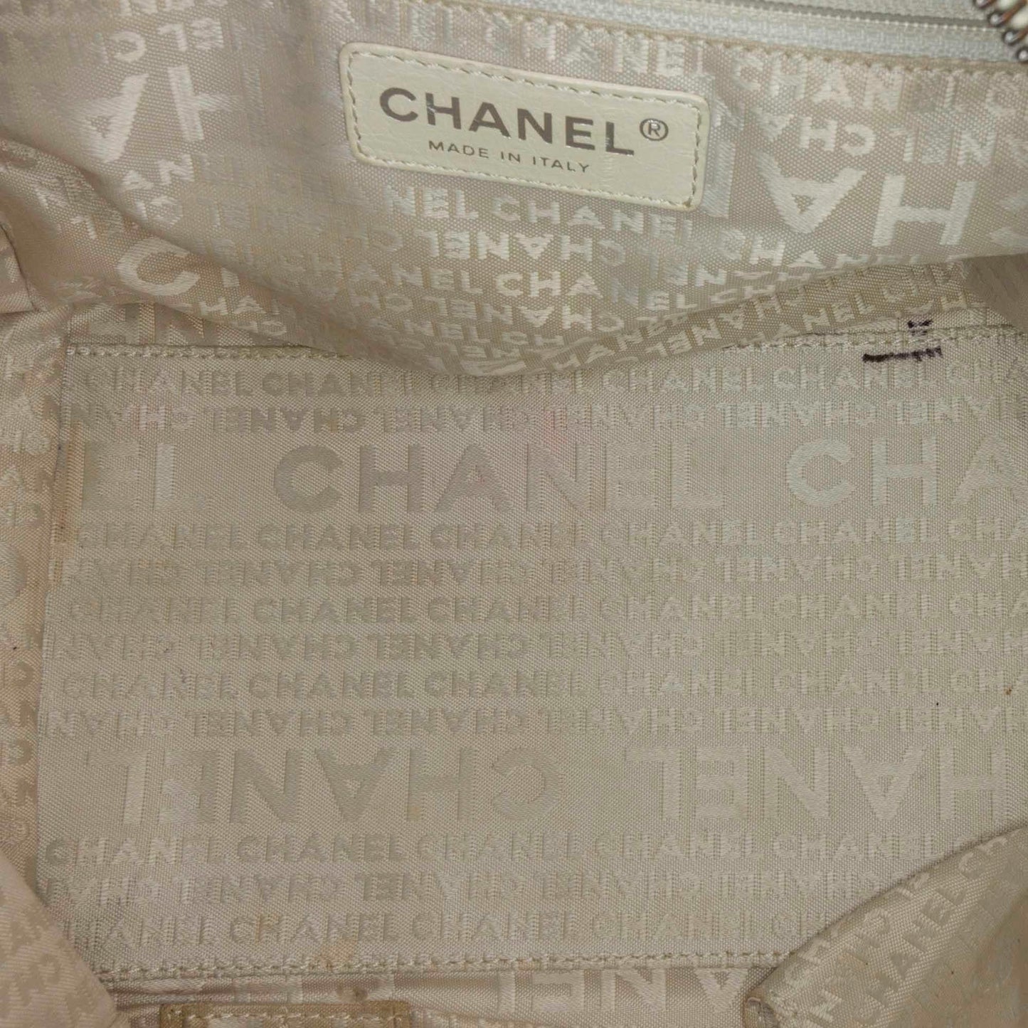 Chanel Choco Bar Caviar Leather Shoulder Bag