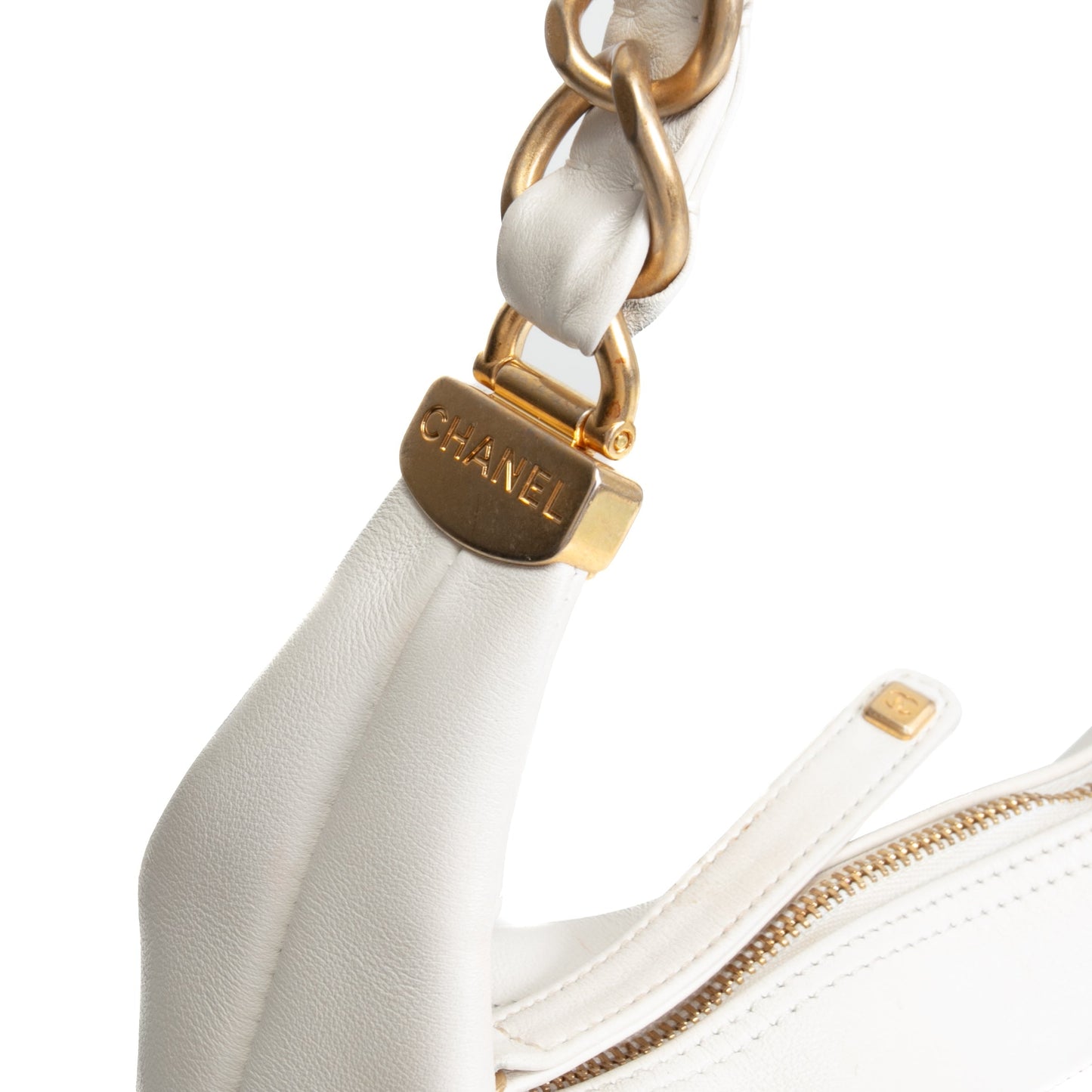 CHANEL 2022 Close To Me Hobo - White