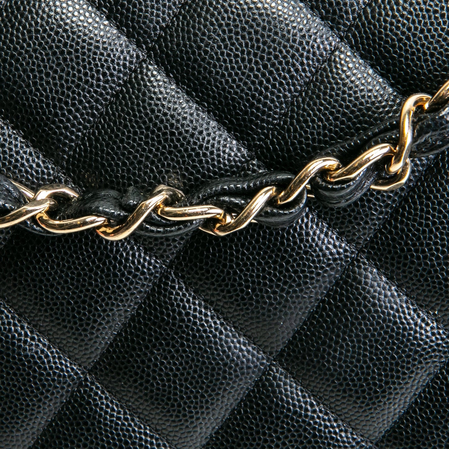 CHANEL Caviar Quilted Maxi Double Flap - Black