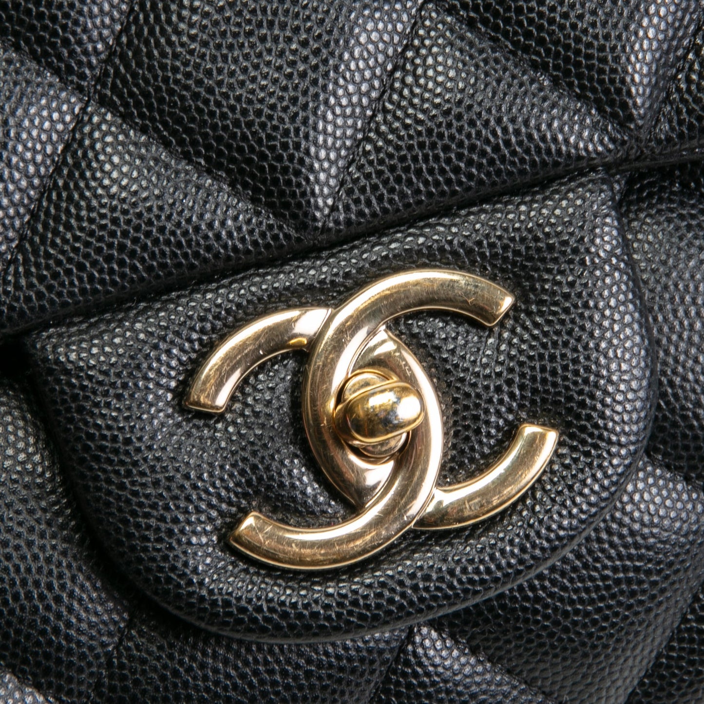 CHANEL Caviar Quilted Maxi Double Flap - Black