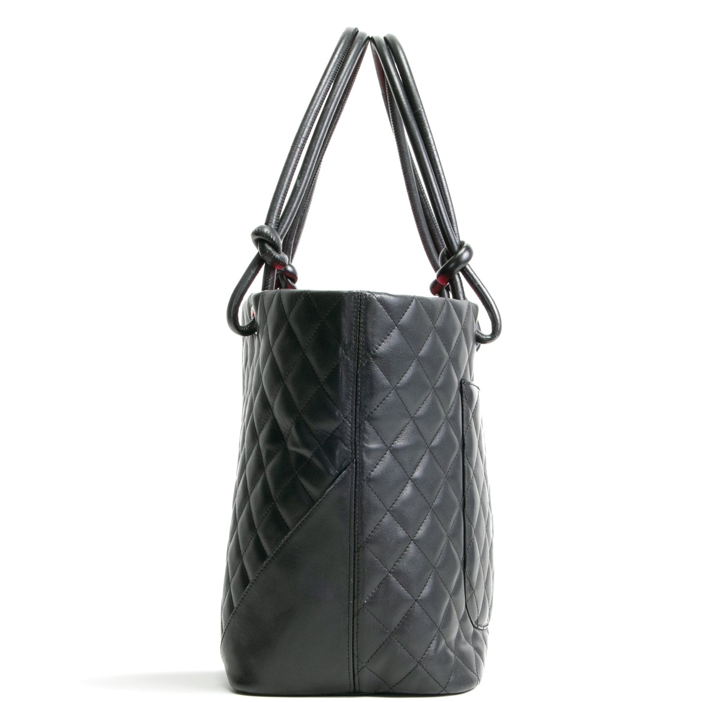 CHANEL Calfskin Quilted Cambon Tote Large- Black