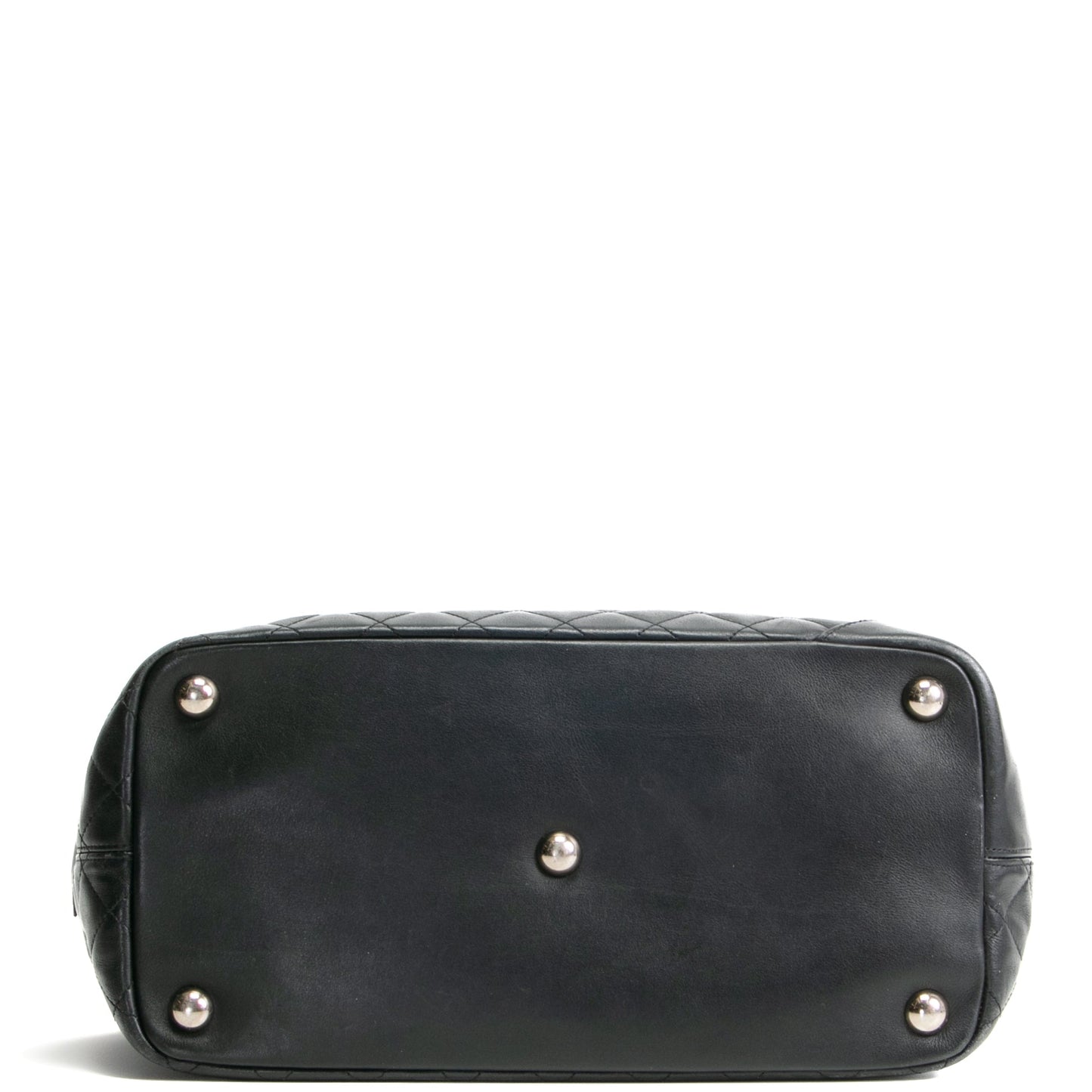 CHANEL Calfskin Quilted Cambon Tote Large- Black